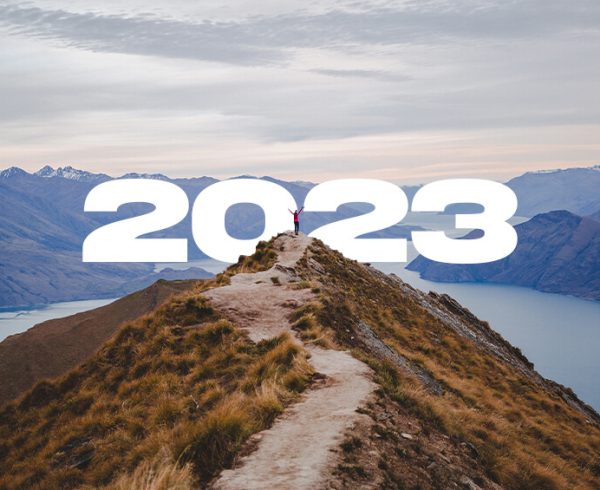 mountain view with year 2023